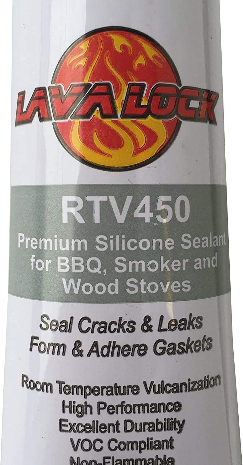 LavaLockÂ® Food Safe BBQ Grade Adhesive Grill Smoker High Temp RTV Silicon - Clear 3 Ounce - Image 3